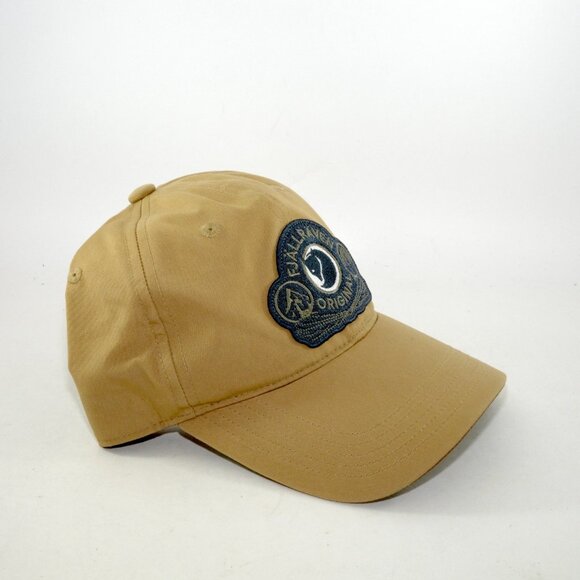 Fjallraven Original Classic Badge Cap Beige Khaki Hat Adjustable Strap L/XL - Picture 4 of 8